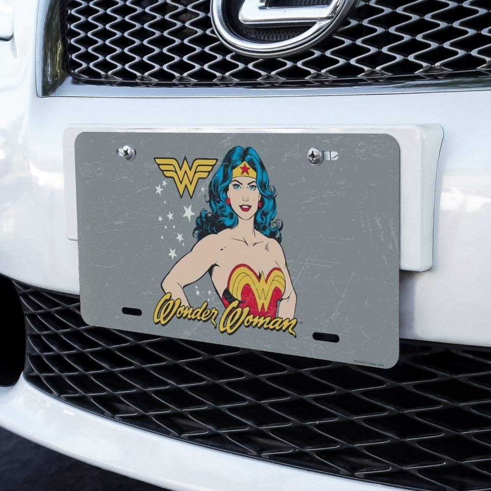 GRAPHICS & MORE Wonder Woman Vintage Icon Novelty Metal Vanity Tag License Plate