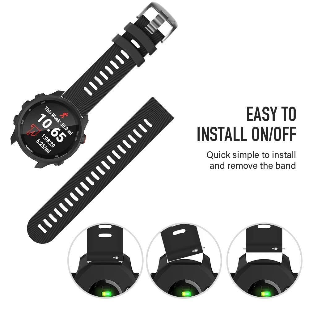 Band de Montre de Remplacement en Silicone à libération Rapide de 20 mm