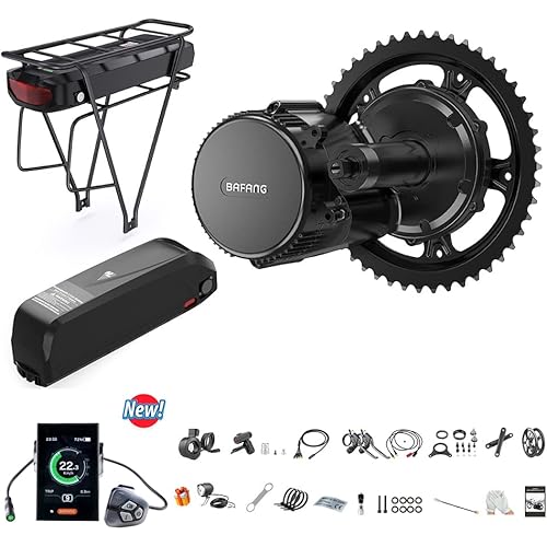 BAFANG Mid Drive Kit, Ebike Conversion Kit with Battery(Optional) BBS02 BBSHD 1000W 750W 500W Mid Motor for 68-73MM Mountain Bike,Tricycle,Road Bike