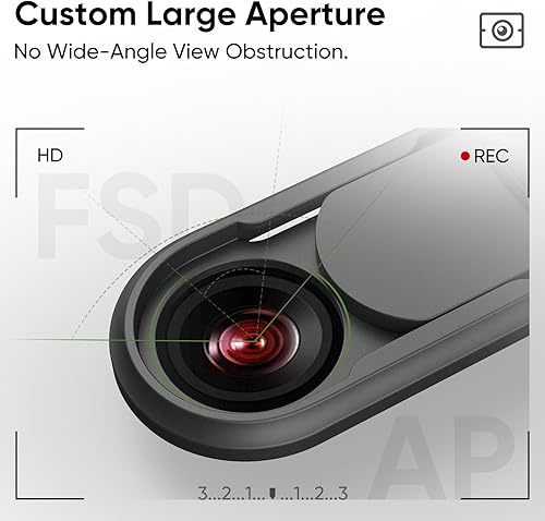 Miniatura 6 de Cubierta deslizante para cámara Tesla Modelo Y 3 Interior Cabina Cámara Privacidad Accesorio con Indicador Naranja – Protector deslizante Anti-Punto