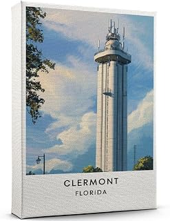 Clermont travel Poster, Florida travel Poster, Clermont city Art Poster Prints Painting For Family Living Room Bedroom Wall Decor - 111AZ504