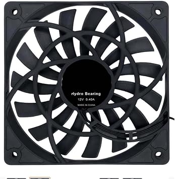 Mute 120mm 12cm PWM Cooling Fan Slim 12mm,New 120X120X12mm DC 12V 0.20A 1400RPM Computer PC Case Chassis Quiet