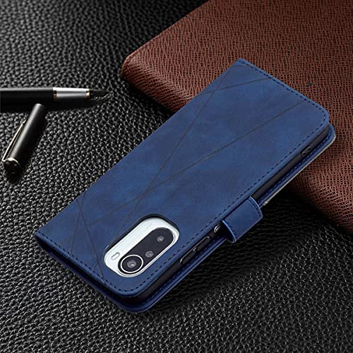 SHUNDA Capa para Xiaomi Poco F3, Capa carteira magnética de couro com compartimento para cartão e su