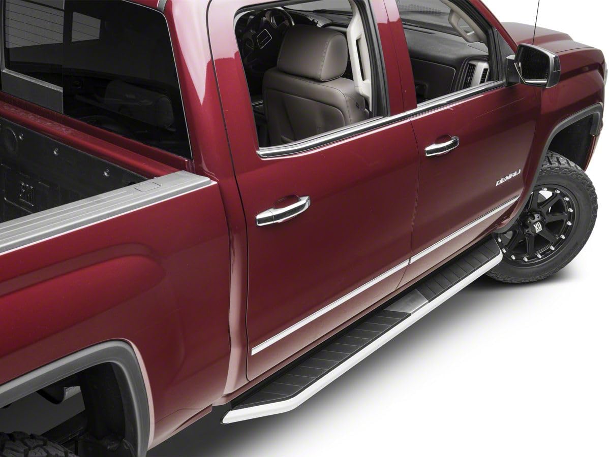 Barricade Pioneer Aluminum Running Boards Compatible for 14-18 Sierra 1500 Double Cab
