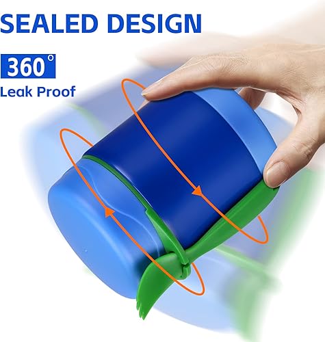 Miniatura 4 de Termo de sopa de 10 onzas para comida caliente para niños, tarro de comida aislado, contenedor térmico de almuerzo de comida caliente, caja de