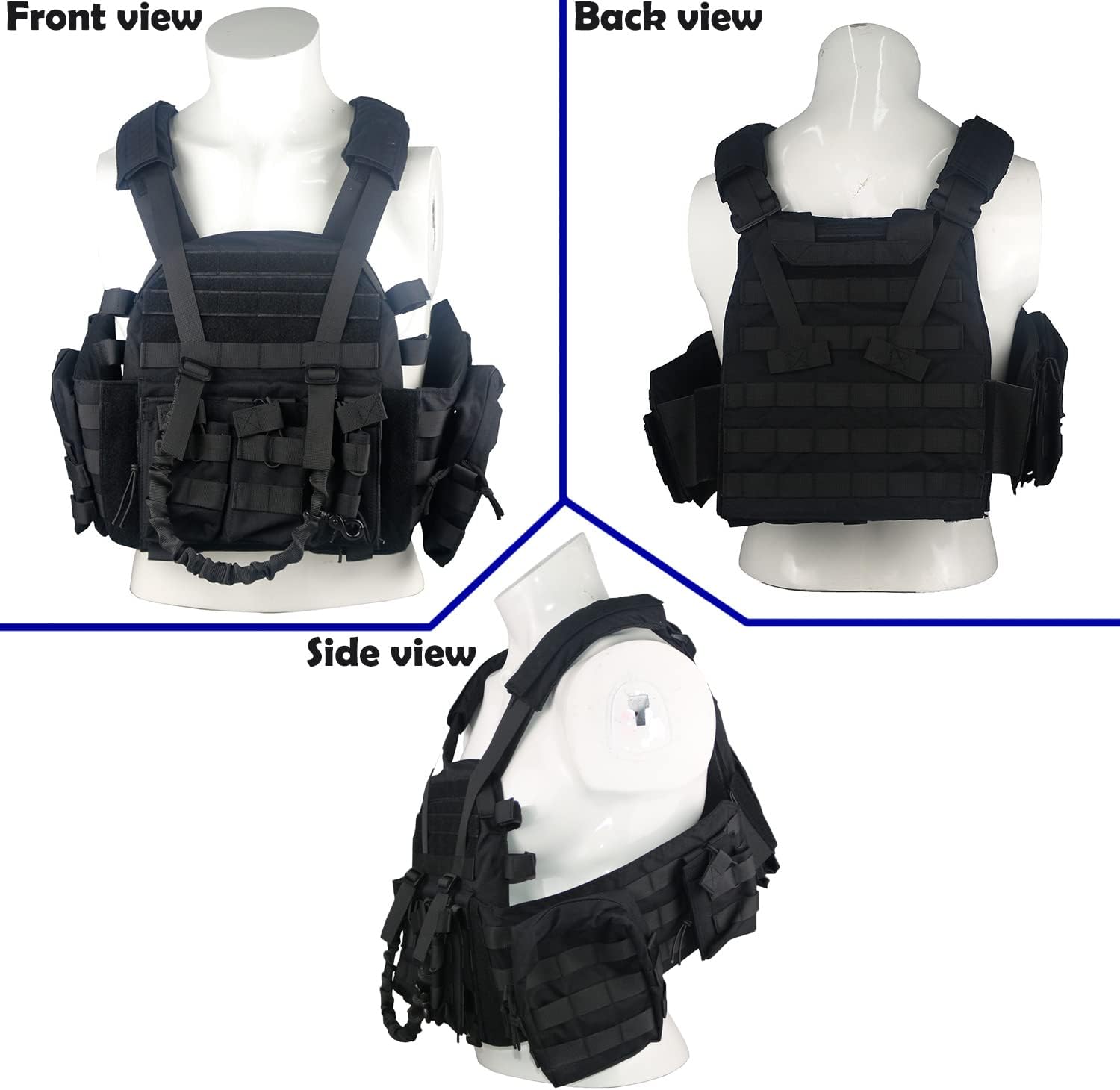 Greencity CamocityTactical Vest Molle Vest for Airsoft Combat for Men