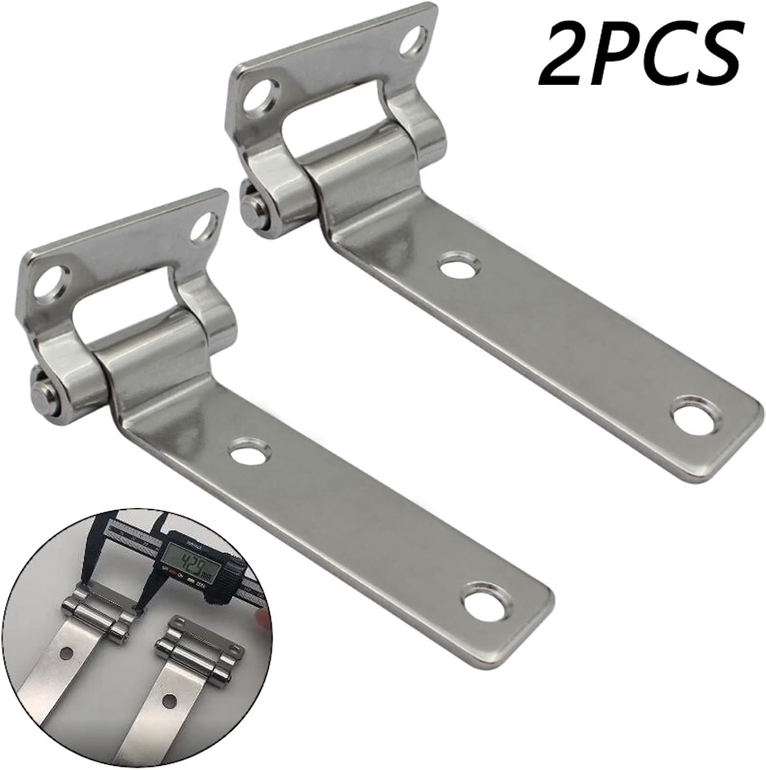 2pcs Stainless Steel T-Shaped Hinges,for Marine Yacht Accessories, can be Freely Rotated and Rotated Backward 270 Degrees Hinges