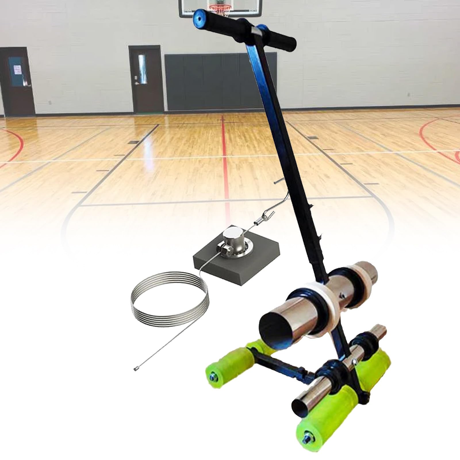 GLETSF Manual Tape Marking Machine, Concrete Basketball Court Kit Tape Applicator with Circular Drawing Tool for Asphalt Concrete Line Marking and Pint,