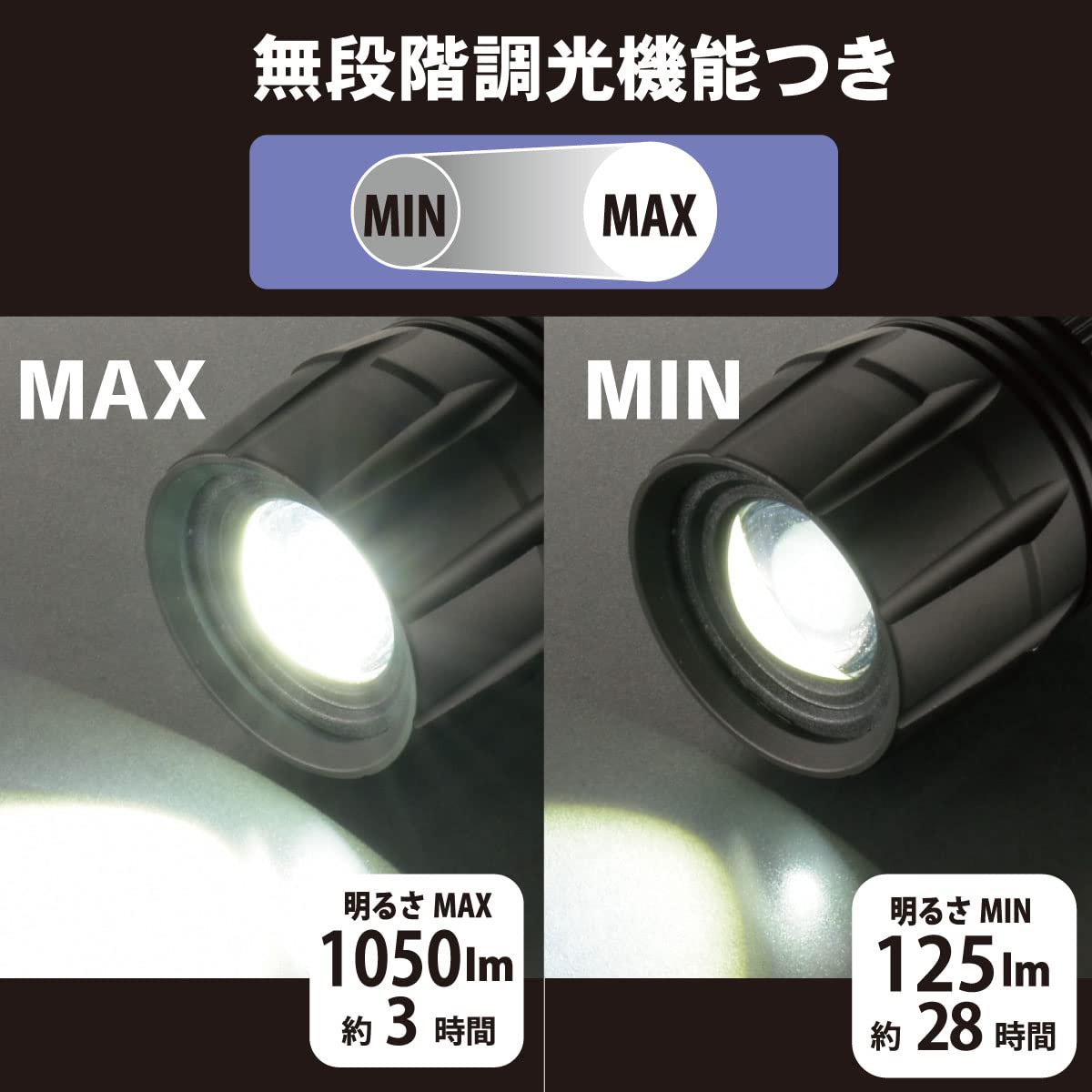 Amazon.co.jp: オーム電機 懐中電灯 LED 防水 耐水耐じん ハンディ