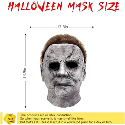 Miniatura 4 de Máscara de Halloween de fantasma, máscara de terror, máscara de terror de látex para Halloween, máscaras de terror para disfraz de cosplay