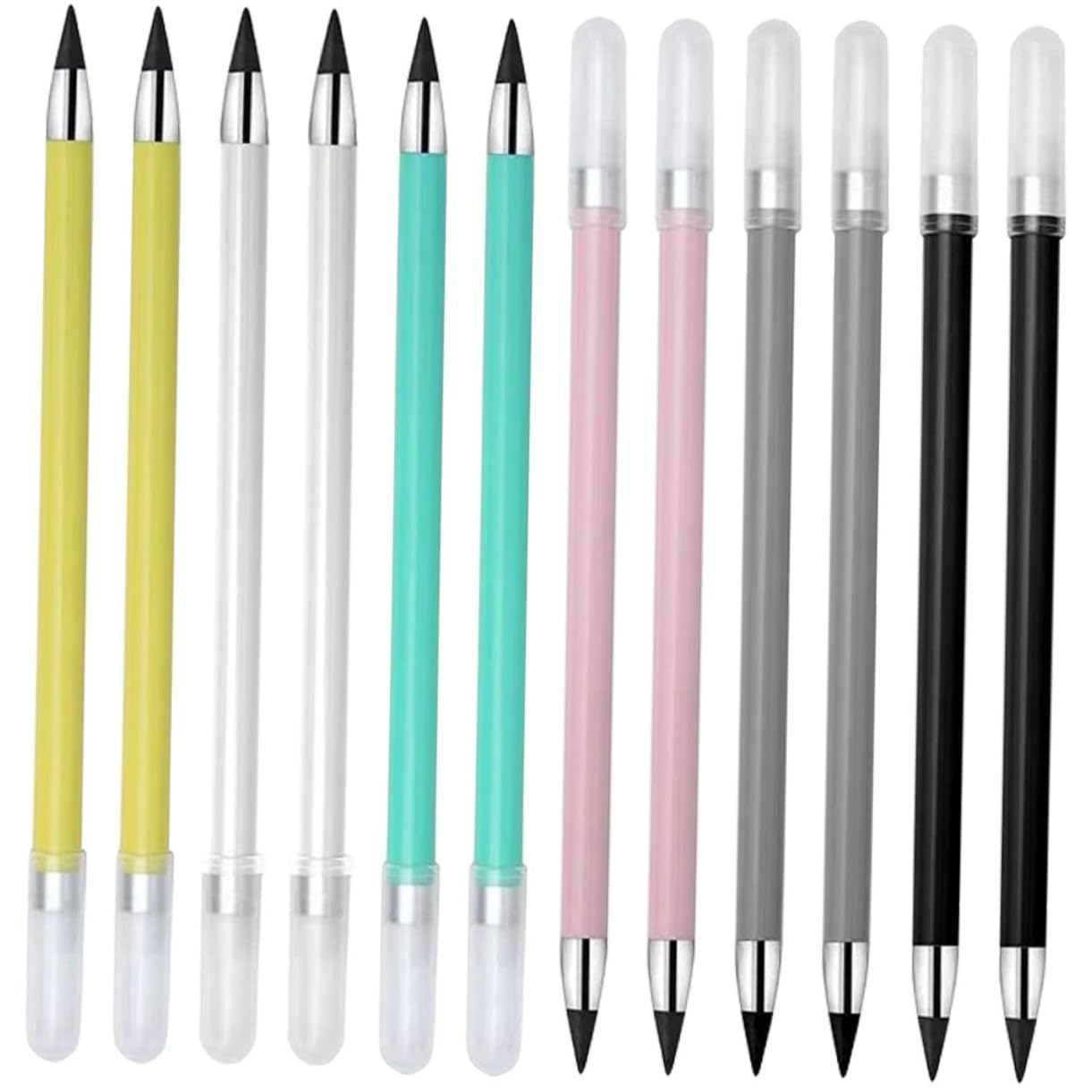 Operitacx 4 Set Matita Eterna Matite Scolastiche Matite Led Colorate Alla Rinfusa Affilatrici Non Temperabili Per Scrivere Senza Inchiostro Grafite 12 Pezzi*4