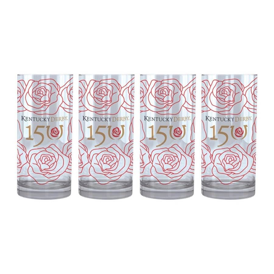 2024 Official Mint Julep Glass (12oz) for the 150th Running of the at Churchill Downs - 4 Piece