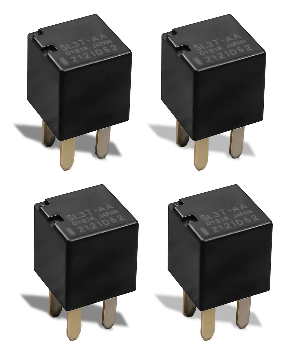 8T2T-CA 0101K Multi Purpose Relay Fit for Ford Mercury Lincoln Various Models - Replace 5L3T-AA, Automotive Oil Pump Starting Relay DC 12V 4 Pins -