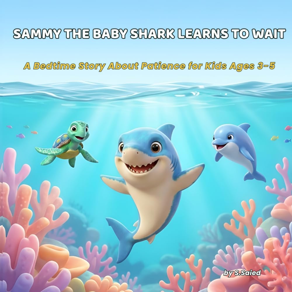 Sammy the Baby Shark Learns to Wait: A Bedtime Story About Patience for Kids Ages 3-5