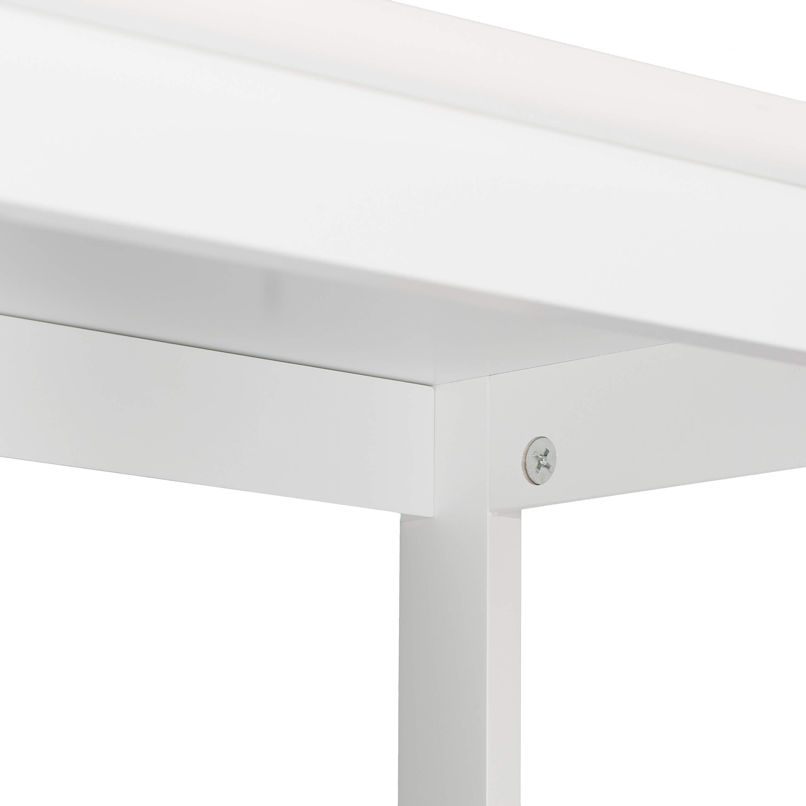 Relaxdays Mobiletto da Bagno, 3 Scomparti, Porta a Lamelle, Scaffale da Terra, per la Cucina e Il Corridoio, Bianco
