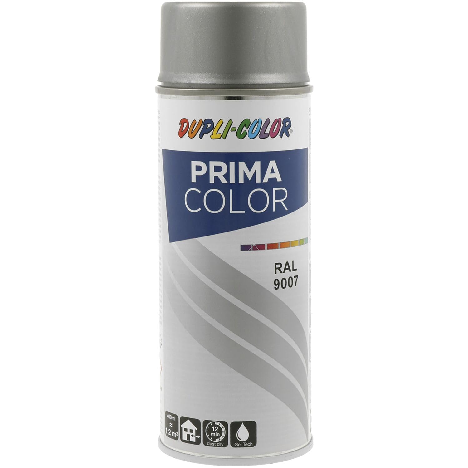 vasalat Dupli-Color Lackspray graualuminium matt RAL 9007 - Sprühlack für Metall, Kunststoff und Holz - wetterfeste Sprühfarbe für den Innen- und Außenbereich UV -beständig, 6 Stück