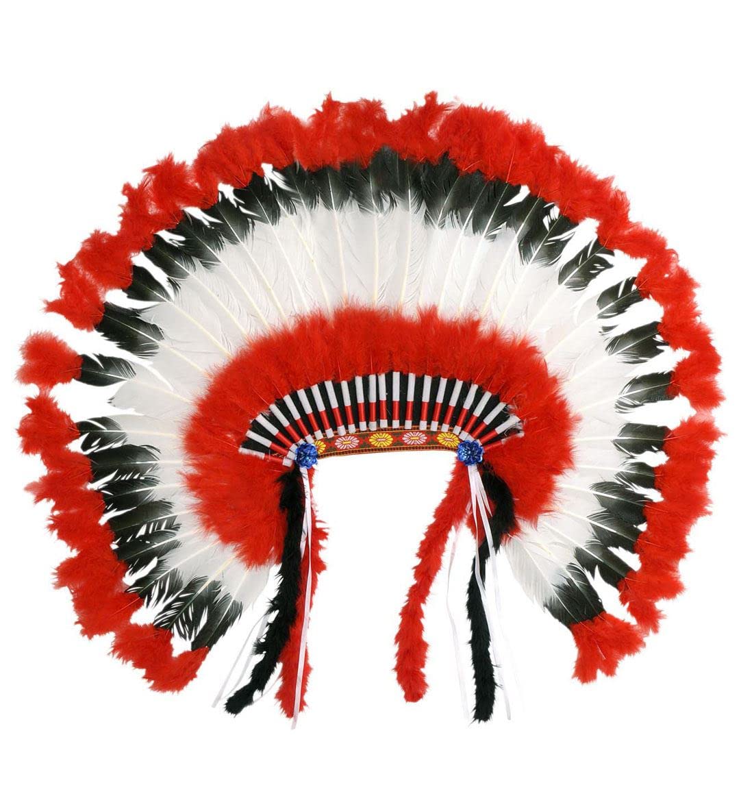 American Indian Headdress Accessory for Wild West Cowboy Fancy Dress