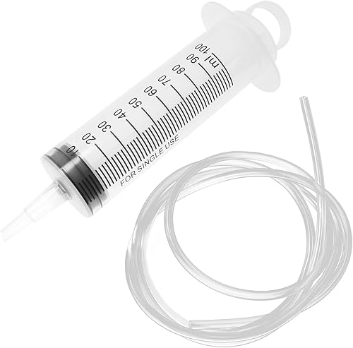 Lind Kitchen Suministros de cromatografía de laboratorio Jeringas de inyección de muestra Jeringas de plástico con tubo de 4.3 ft Jeringas