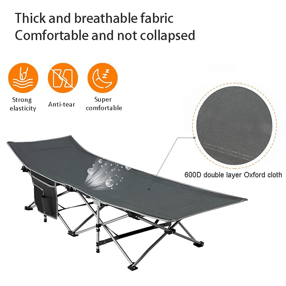 Lettini da Campeggio per Adulti, Lettino da Campeggio Pieghevole Portatile con Borsa per Il Trasporto | Sedie a Sdraio ergonomiche da Patio per Esterni, Viaggi, Vacanze al Mare