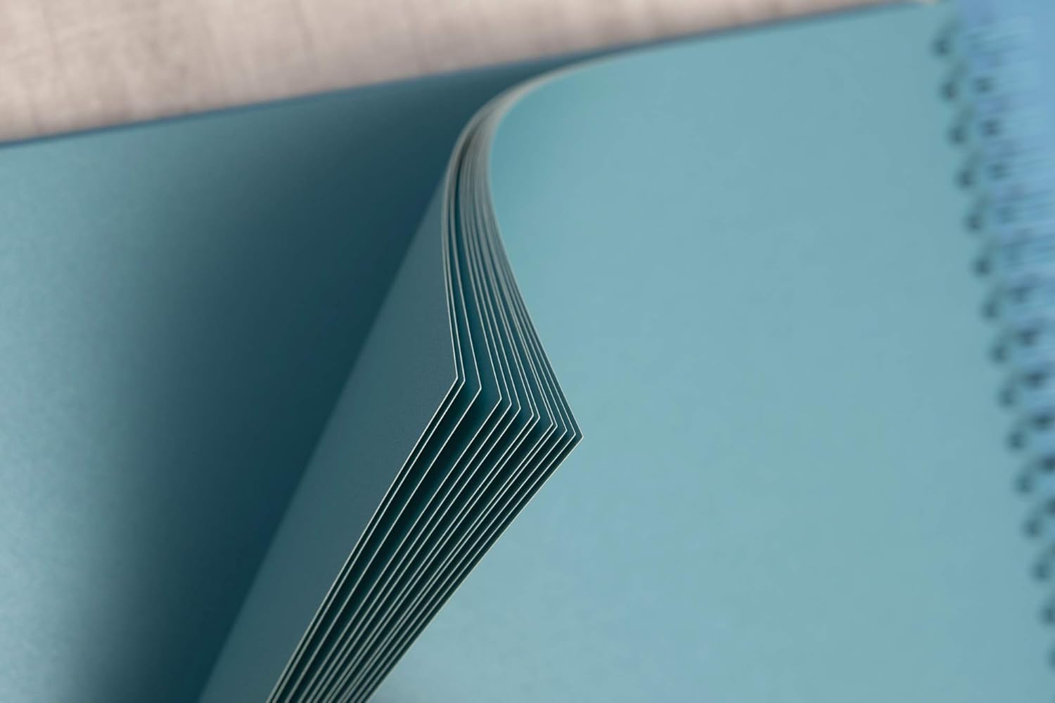 potricher 8 x 8 Inch DIY Scrapbook Photo Album Hardcover Kraft Blank Light Blue Page Wedding and Anniversary Family Photo Album (Blue, 8 Inch)