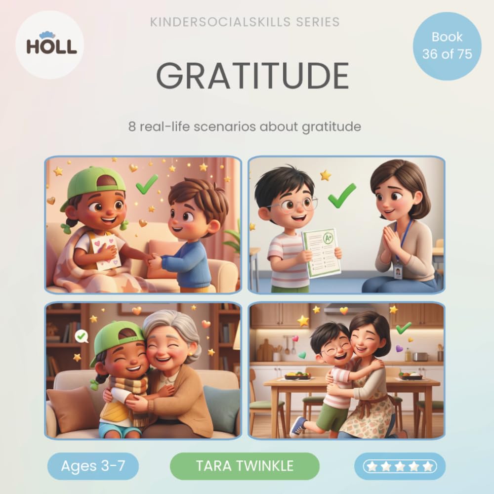Gratitude | A Social Story for Kids | KinderSocialSkills: Teaching Kids Ages 3–7 to Notice Kindness and Say Thank You — Notice, Choose, Try