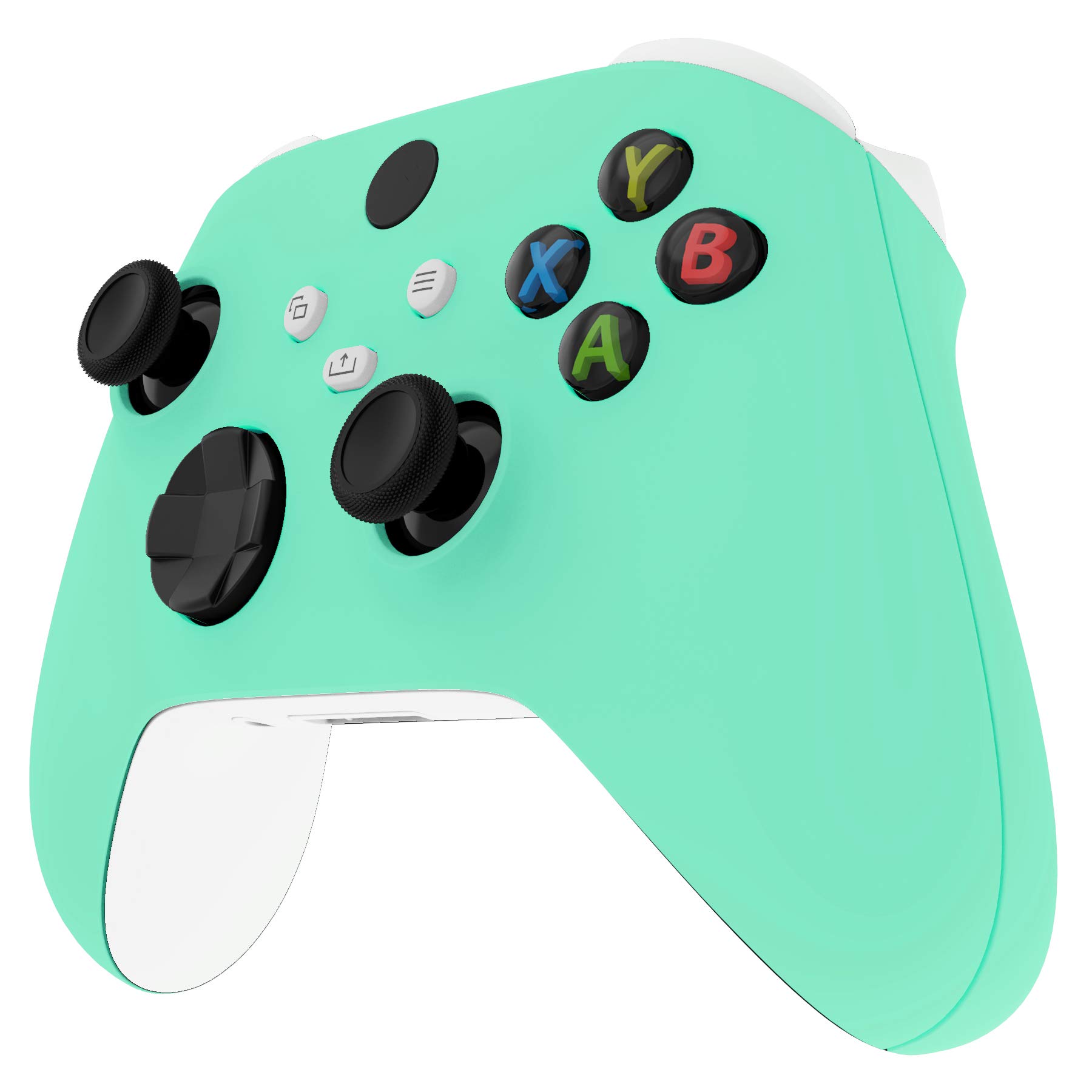 eXtremeRate Cover Joystick Custodia Copertura Frontale con Impugnatura Grip Pannello DIY Ricambio per Xbox Series X S Controller Model 1914-Menta Verde