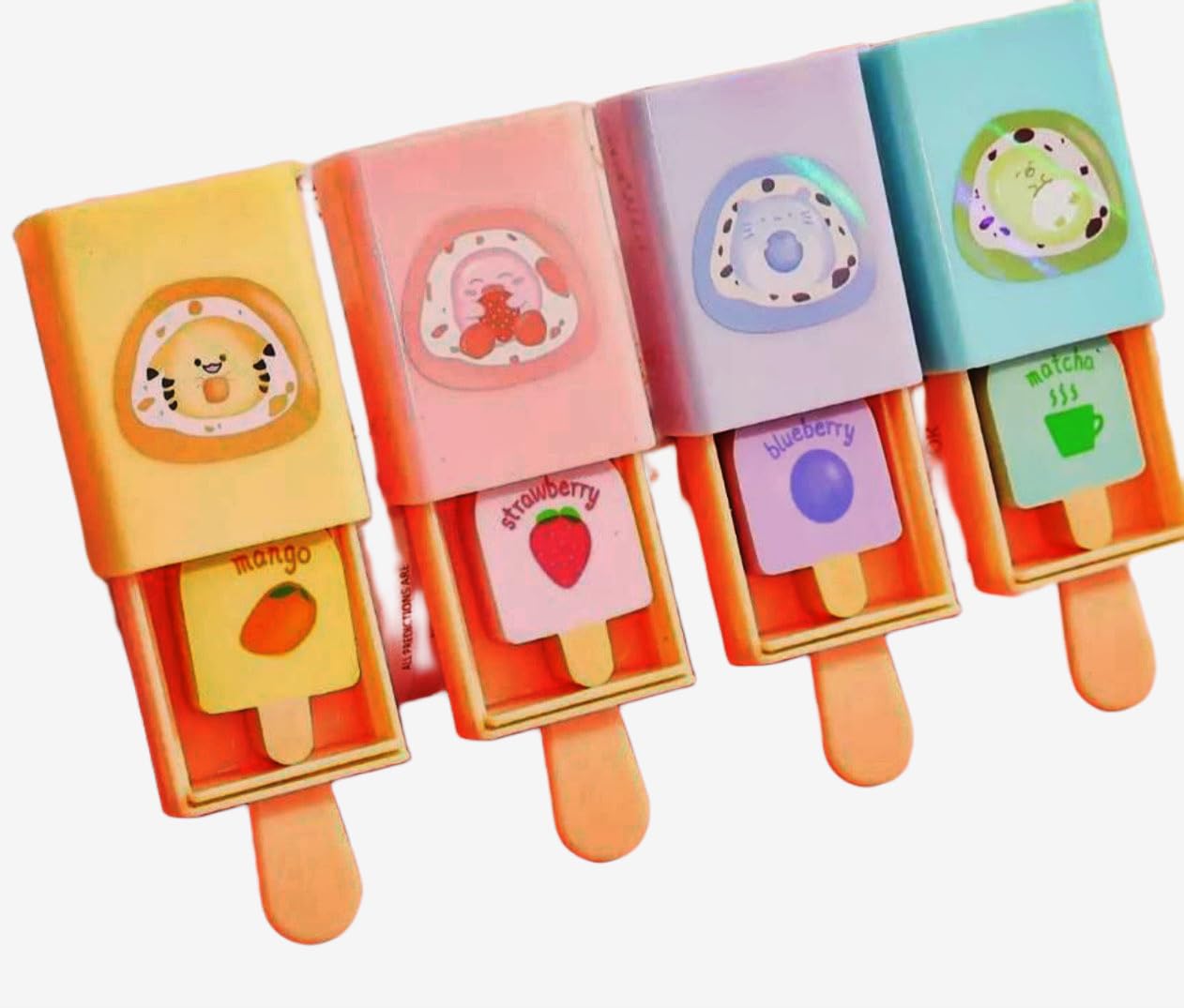 MSGH Pencil Eraser Magic Box Popsicle Shaped Ice Cream Drawer Modle Rubber Eraser Stationary School for Children (Pack of 2) (B0D56SXD1R) Amazon Price History, Amazon Price Tracker