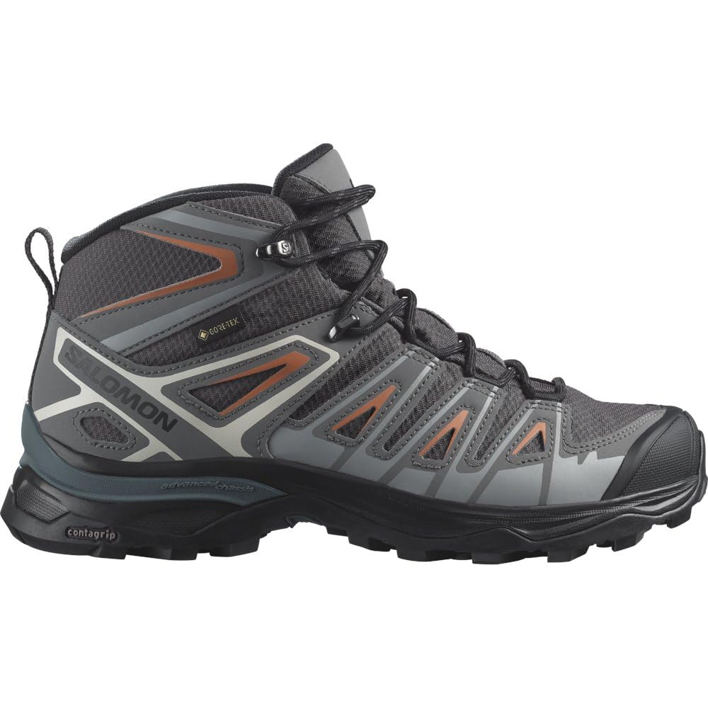 Salomon X Ultra Pioneer Mid Gore-Tex Chaussures Imperméables de Randonnée pour Femme, Par tous les temps, Maintien sûr, Stabilité et amorti, Magnet, 37 1/3
