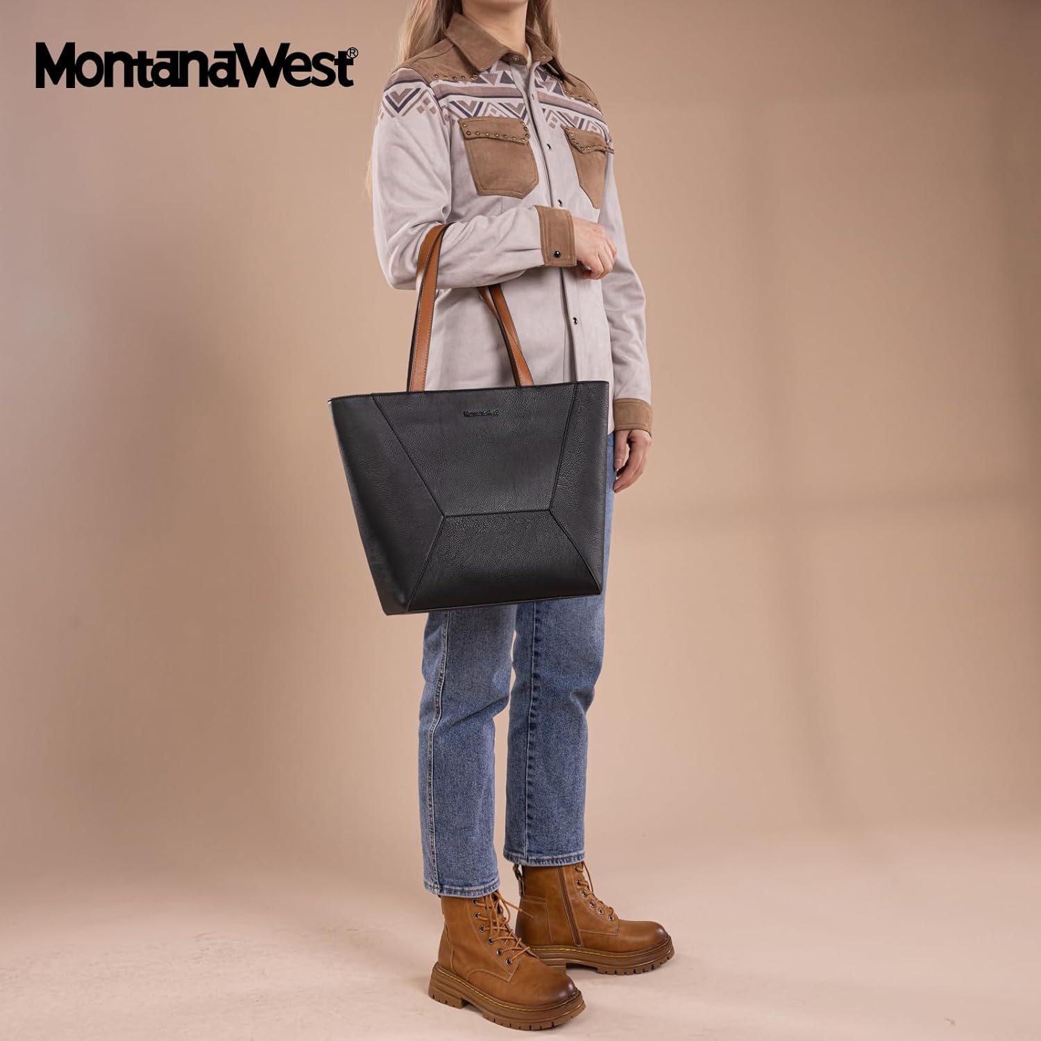 Montana West Tote Bag for Women Work Top Handle Handbags and Purses - Image 2