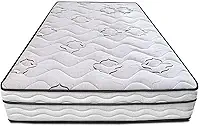 Cama inBox Moderne Colchão de Solteiro Ortopédico, Espuma D45, Cinza e Branco, 25x88x188cm, Suporta até 140kg