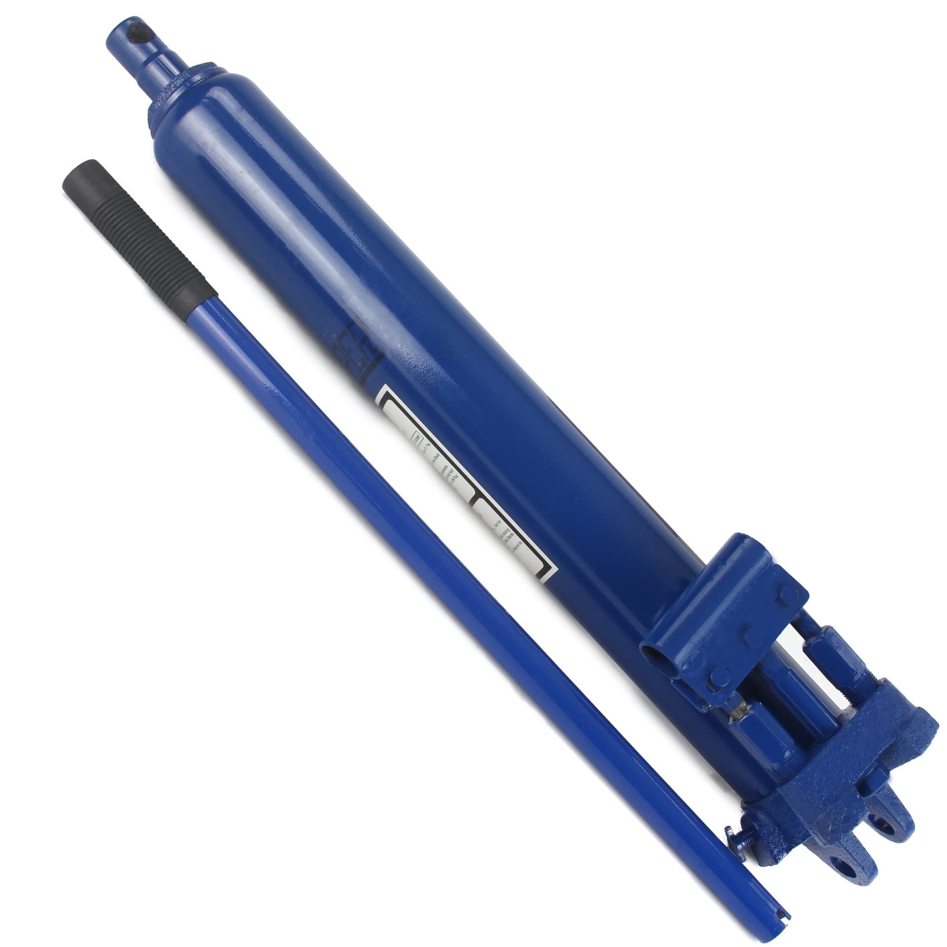 Cilindro Idraulico Pompa per Gruetta da Officina | Portata 8 Tonnellate | Altezza Minima 66 cm | Altezza Massima 106 cm | Corsa 40 cm | Diametro Cilindro 7,5 cm