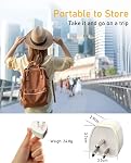 Universal World to Canada/American Outlet Plug Adapter-Type B 3 Pack, 3 Prong to 3 Prong Travel Plug Adapter, International Tourists from European/EU/China/Australia/UK to US Plug Adapter
