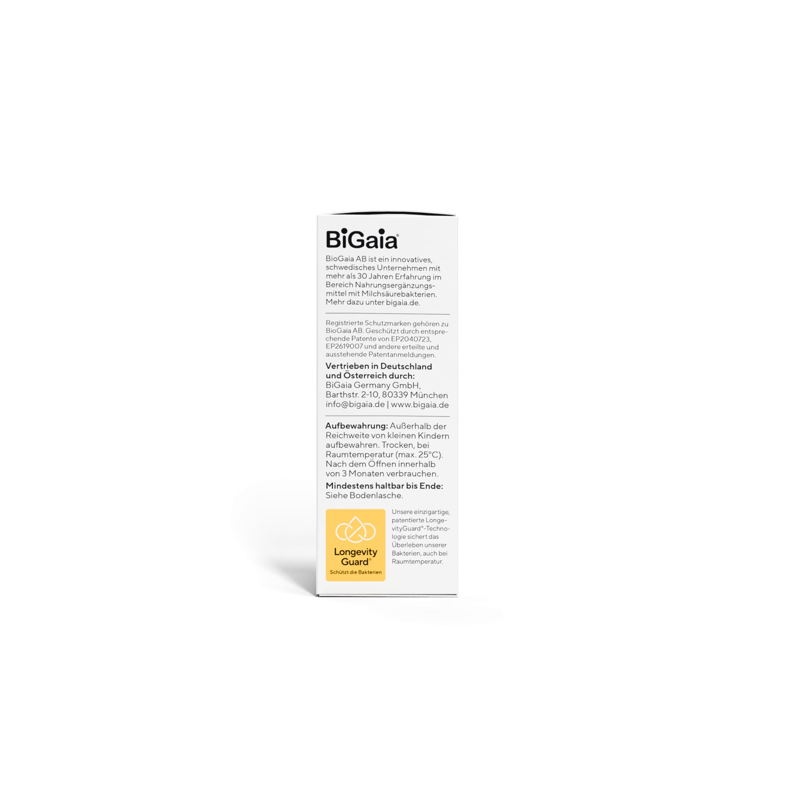 BiGaia Tropfen 10 ml | Nahrungsergänzungsmittel für Babys und Kleinkinder | Mit patentierten Milchsäurebakterien Lactobacillus reuteri/L. reuteri | Wissenschaftlich getestet