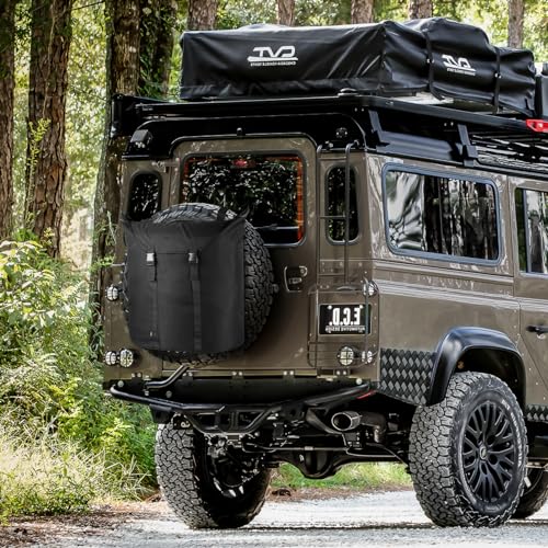 Image of Homakover Outdoors Spare Tire Trash Bag, Heavy Duty Truck Tailgate Rear Ladder Trash Bag, Fits up to 40 inch Tire, Large Recovery Gear Camping Fishing Repair Tool Cargo Storage Bag for Jeep Truck SUV Car