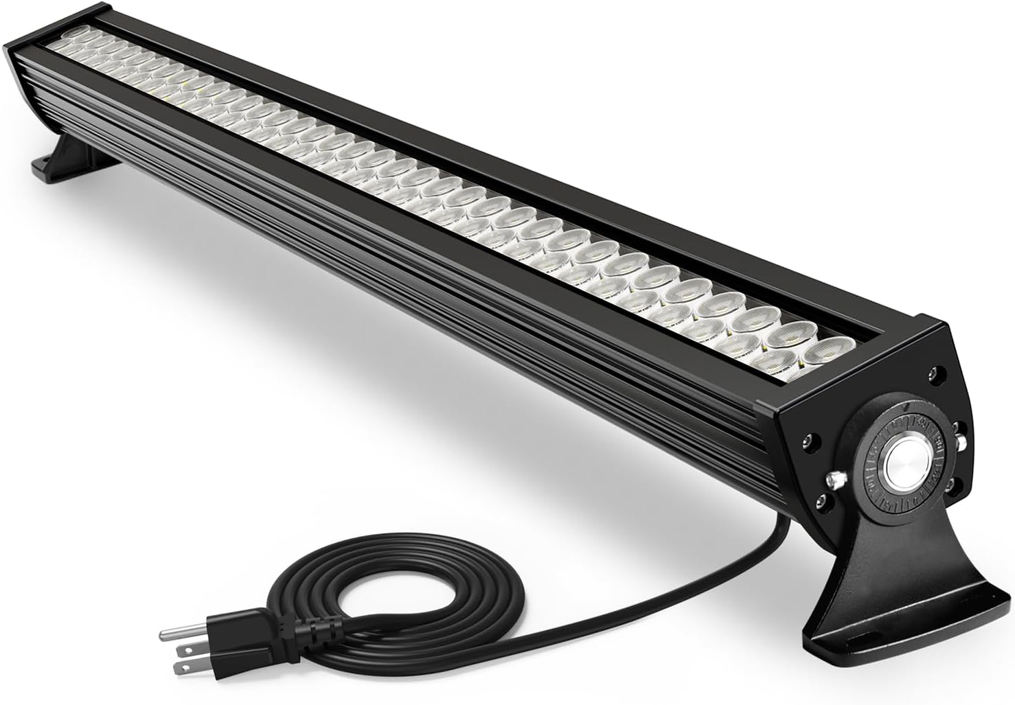 80W LED Workbench Light with 7200lm Brightness, 40in Linear Light Operates at 120V and the CCT is 5700K Daylight White, Lights with On/Off Switch for Workbench, Printing and CNC Workshops (Black, 35D)