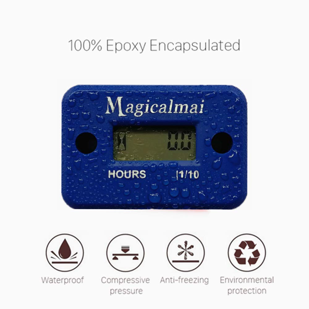 IP68 Waterproof Engine Hour Meter IP68 Waterproof Hour Meter - Digital Inductive Engine Hour Counter For Motorcycles & Small Engines Motorcycle Hour Meter - Foto 5