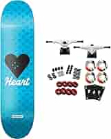 新品Heart Supply 8.0 スケートボードゴールド/レッド 新品Heart Supply 8.0 スケートボードゴールド/レッド
