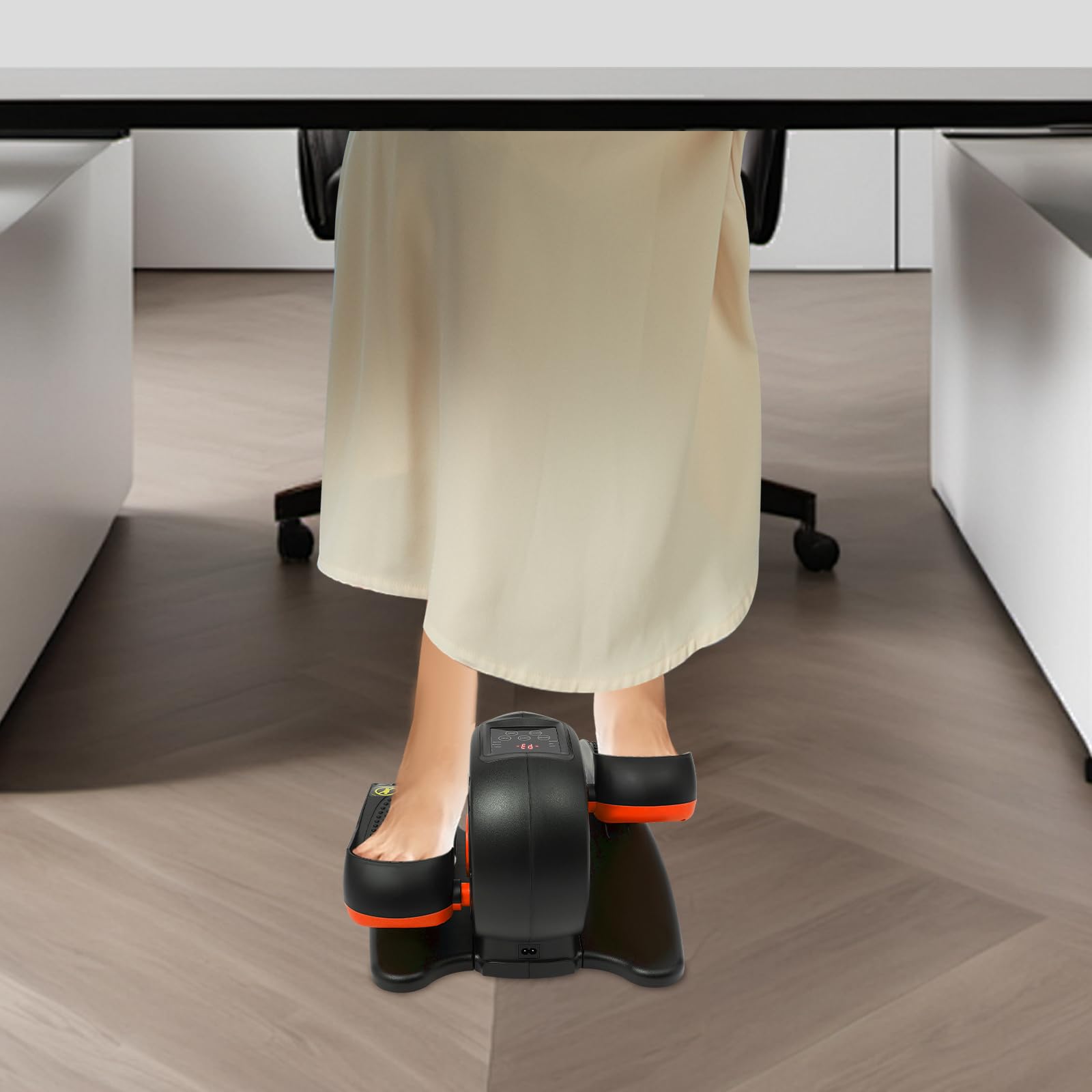 Debajo de escritorio máquina elíptica para personas mayores | Fomenta la movilidad y la rehabilitación con pedal sentado con mando a distancia para el hogar y la oficina, personas mayores