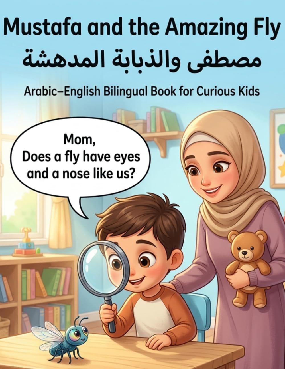Mustafa and the Amazing Fly | مصطفى والذبابة المدهشة: A Bilingual Arabic-English Picture Book with Fun Facts, Activities, Quiz, Maze, and Certificate