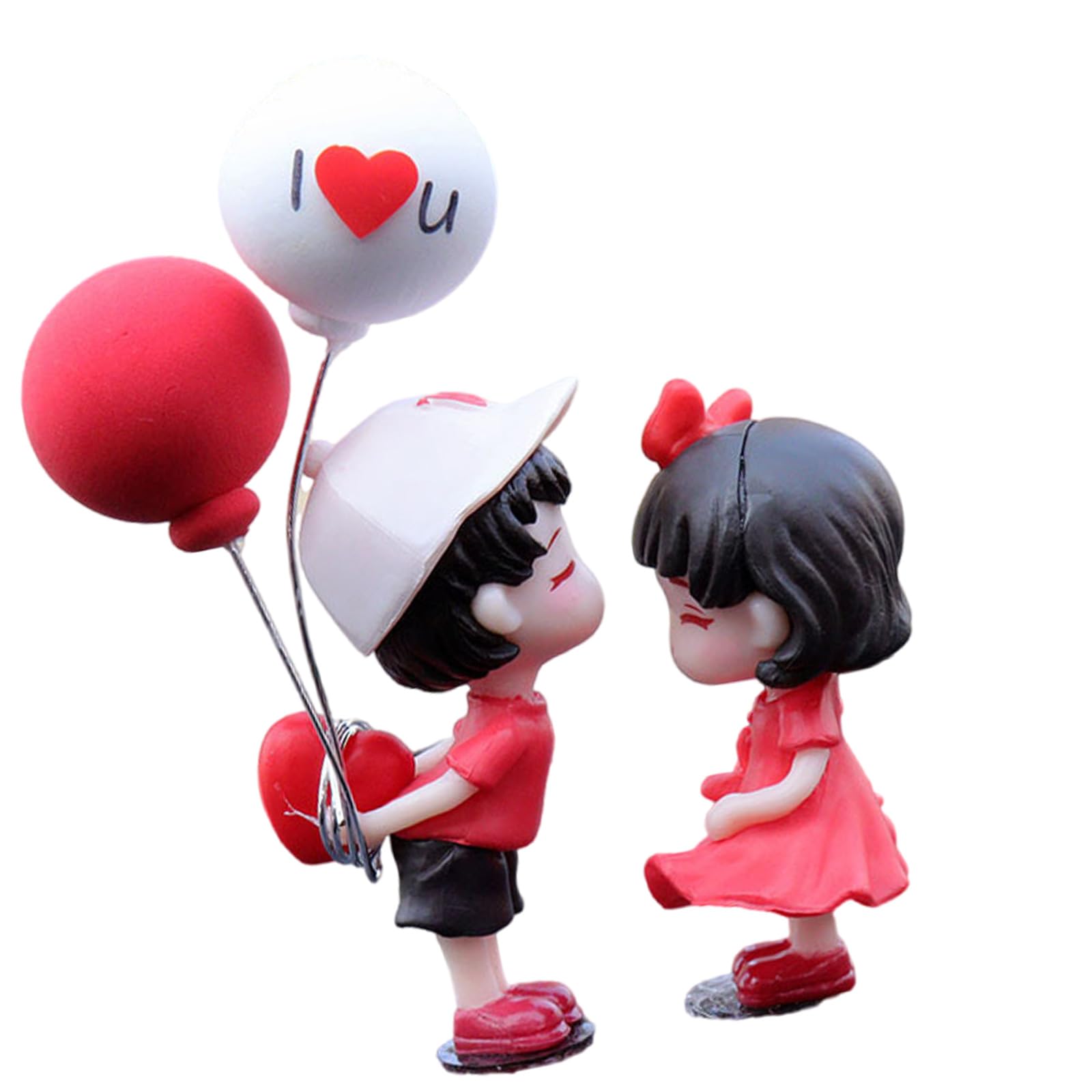 HDOYTXXM Adorable Lover Car Romantics Display Ornaments Interior Accessory, Small Resin Couple Figurine for Dashboard Decoration Unique Car Seats Decoration