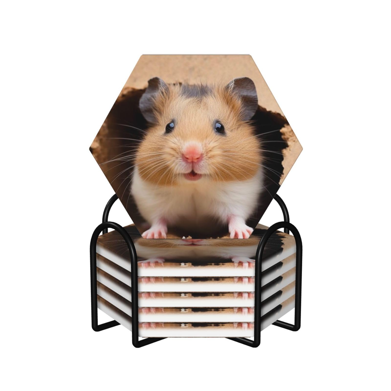 Dessous de verre Hamster drôles pour apéro réussi entre amis