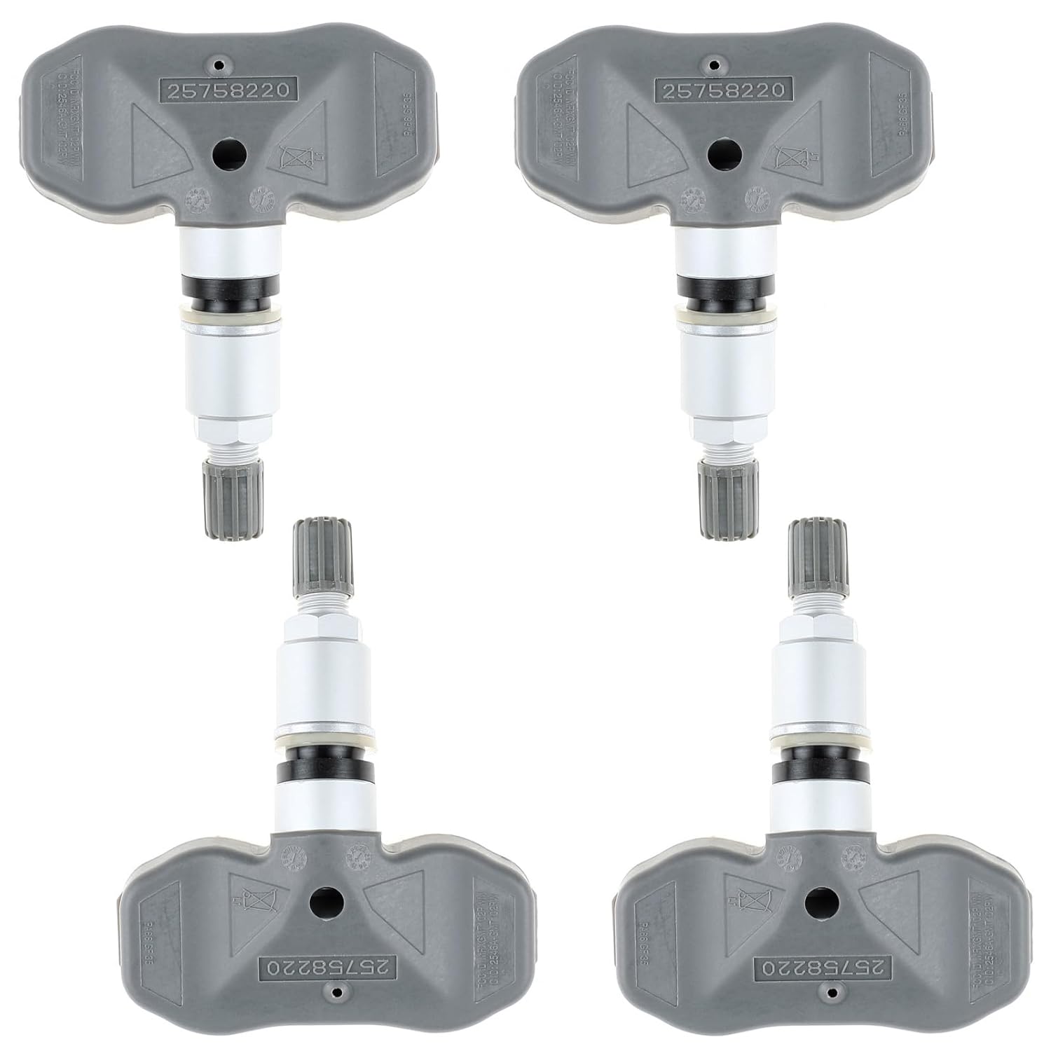 4 Pack 25758220 TPMS Sensor 315MHz Tire Pressure Monitoring Sensor Compatible with Cadillac STS 2005-2008 XLR 2004-2009 Chevrolet Corvette C6 2005-2009