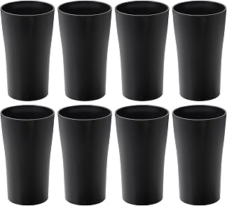 Drinking Glasses Premium Wheat Straw Unbreakable Cups - Set of 8 Alternative to Plastic Cups Unbreakable Drinking Cup Easy to Clean & Reusable Dishwasher Safe Water Glasses Tumblers (13 OZ)