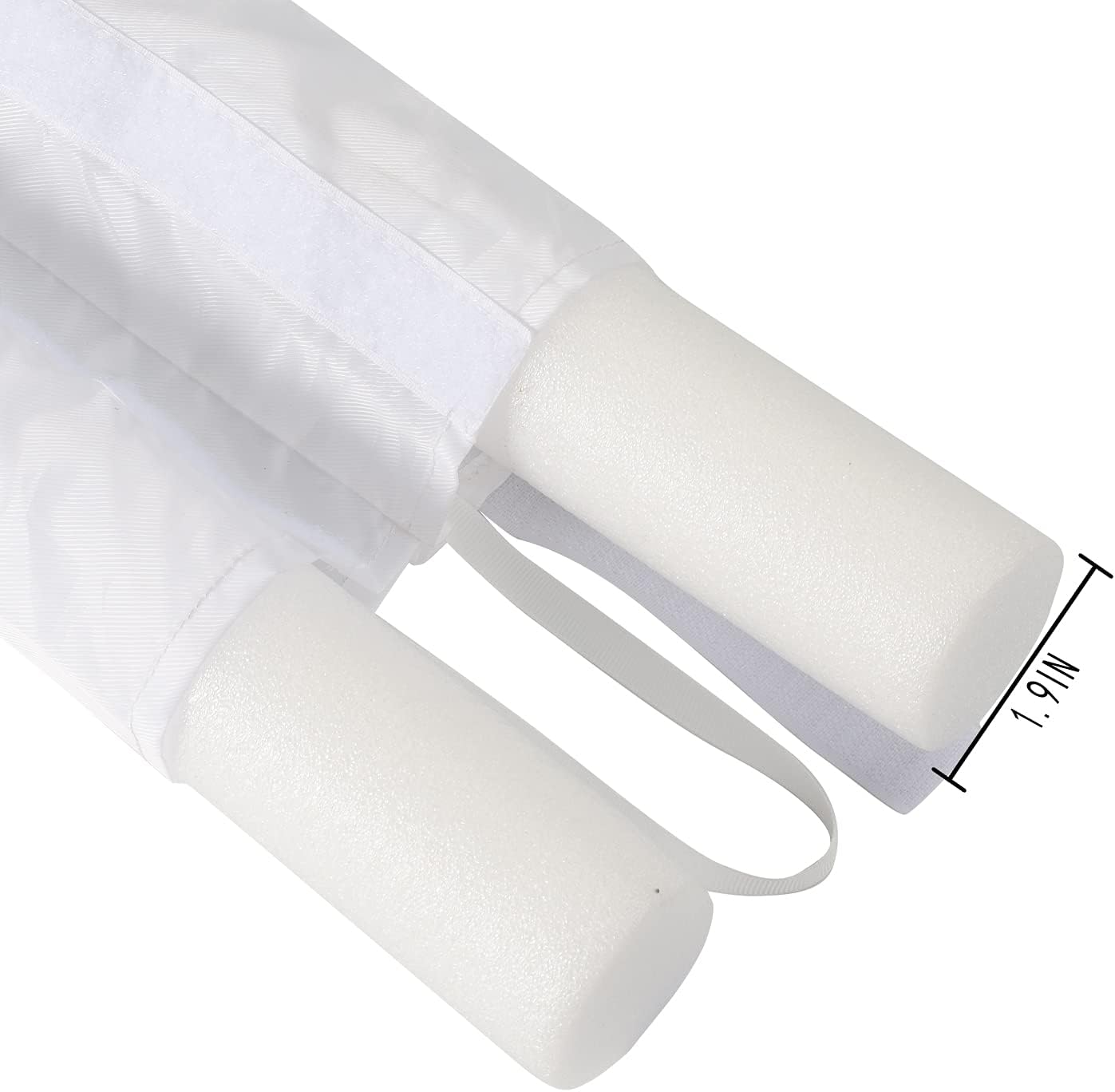 Under Door Draft Stopper White 29"-35" Noise Window Breeze Dust Air Blocker Adjustable Door Sweeps