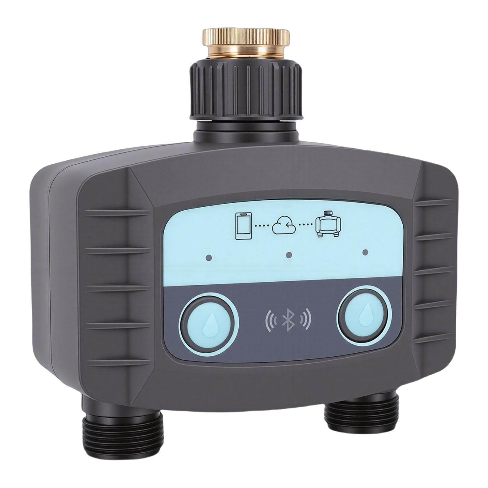Zerodis Controller per Irrigazione Programmabile, Timer per Tubo da Giardino, Programmabile, con Presa di Ingresso in Ottone, Adatto per Piante in Vaso da Giardino all'aperto, Timer Intelligente