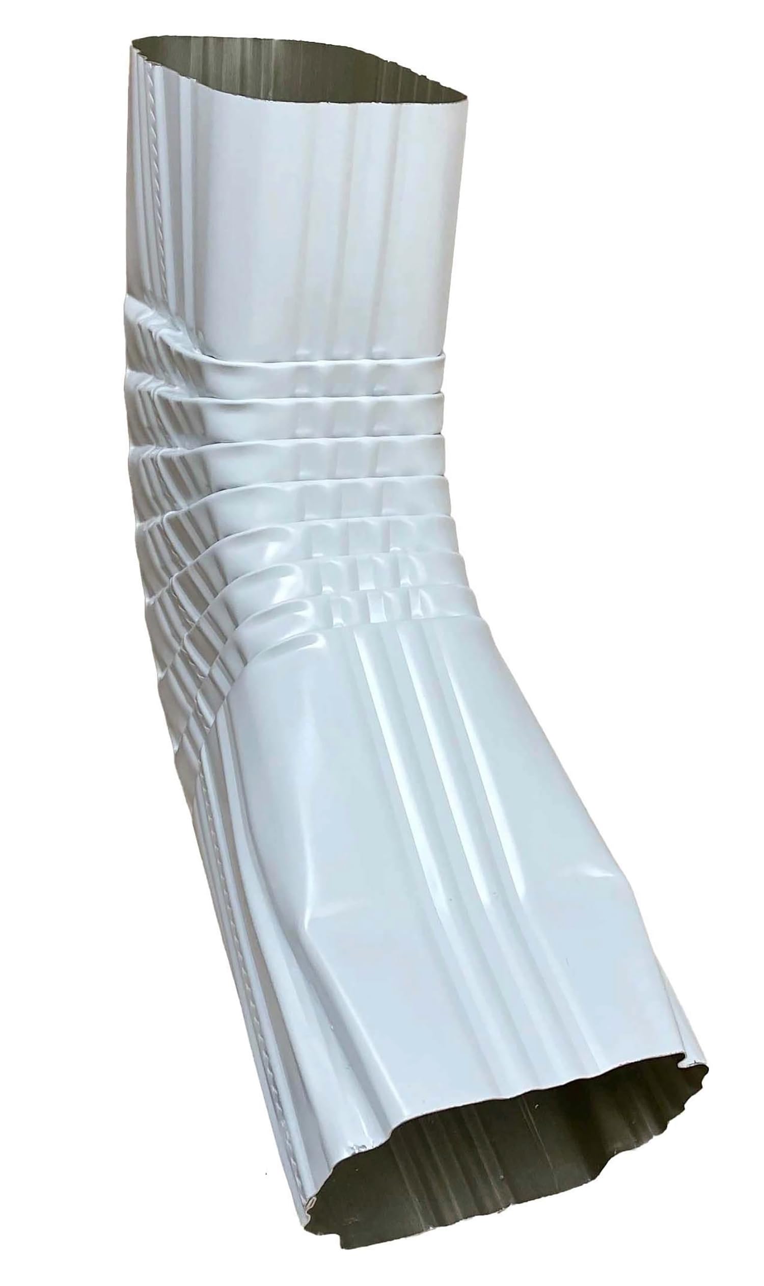 2” x 3” Style B to A, Transition Elbow, White