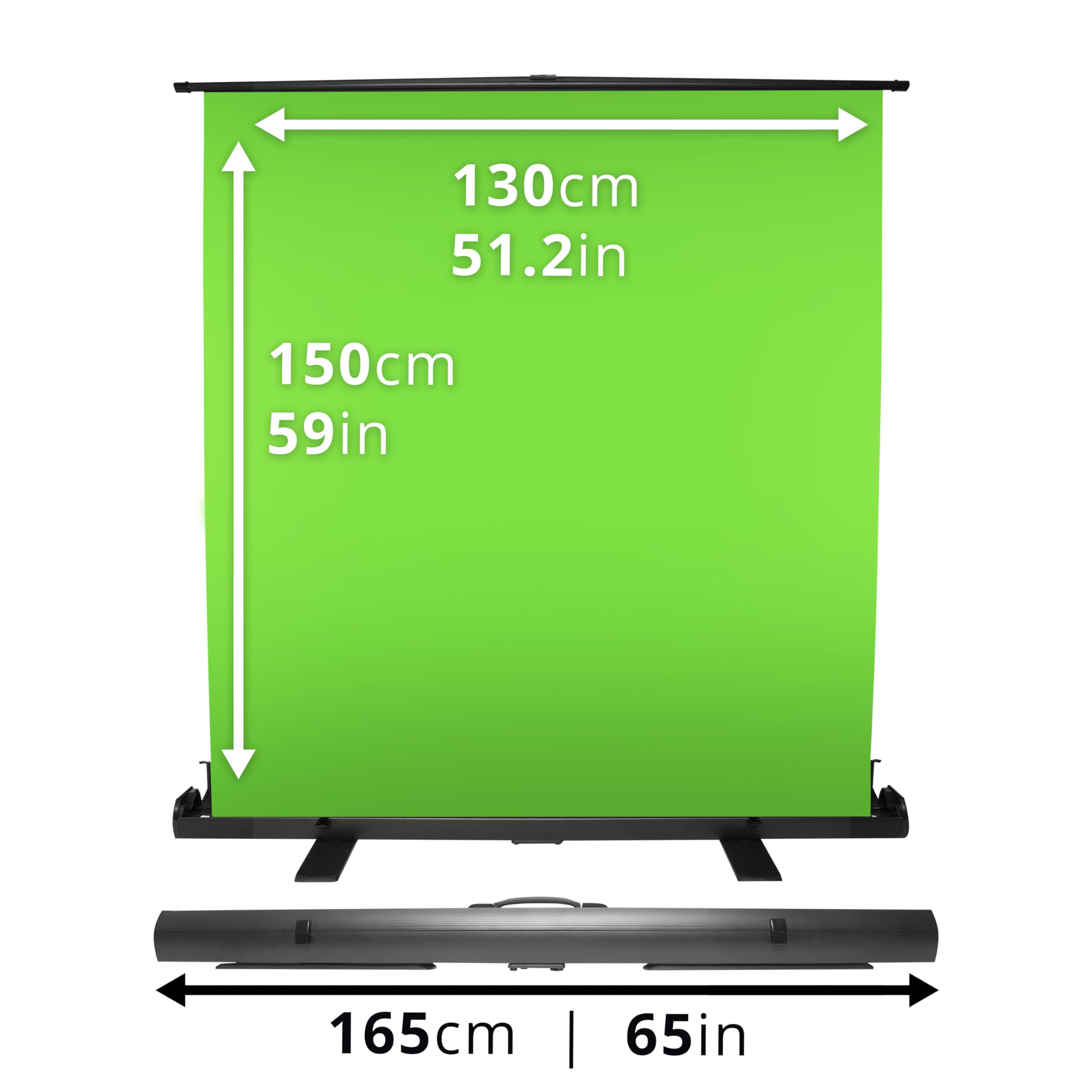 Duronic FPS15 GN Fond Vert 150 x 130 cm Décor pour Filmer des vidéos