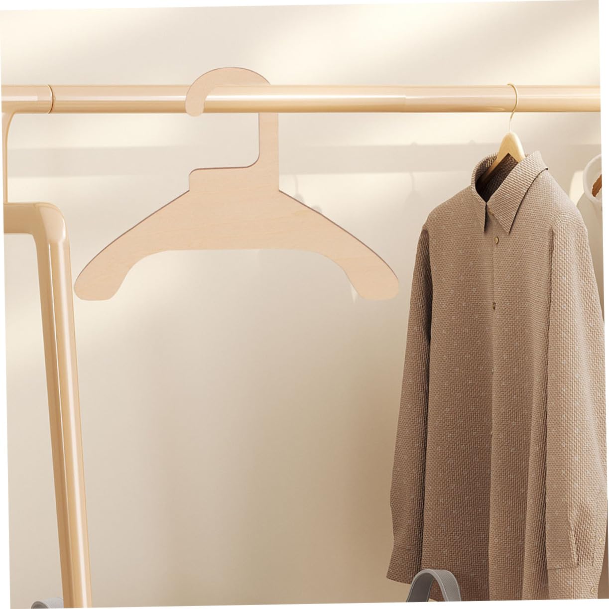 YARNOW Dog Clothes Hanger Set 5pcs Mini Hangers for Small Pet Garments Solid Wood Construction Easy to Use