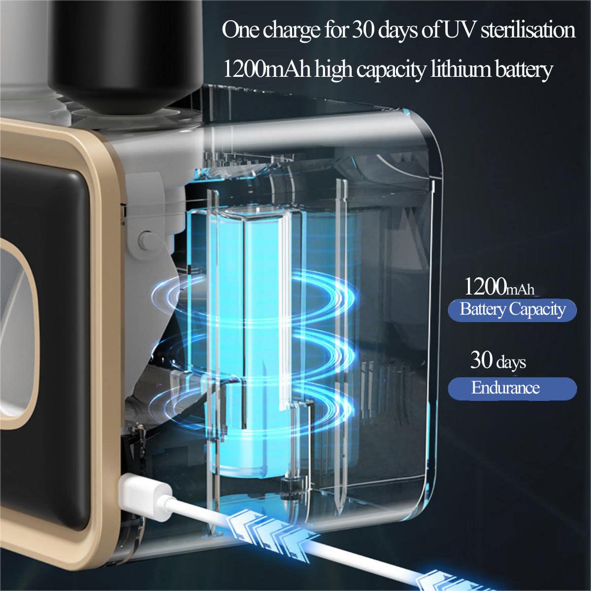 LANMOU Dispensador Automático Pasta Dientes, Soporte para Cepillo de Dientes montado en la Pared Dispensador de Pasta de Dientes automático Porta Cepillo de Dientes Esterilizador de cepillo dientes UV