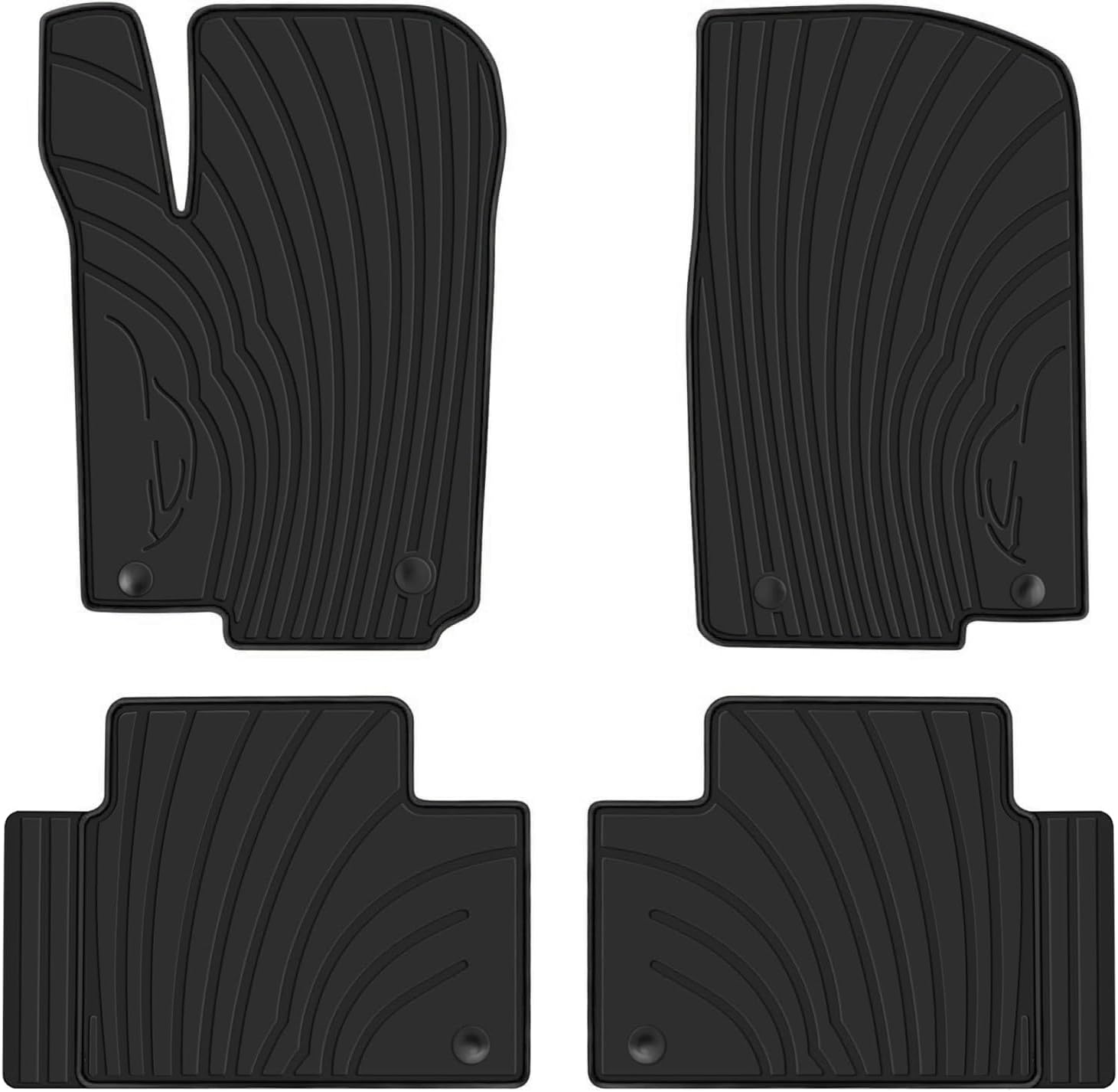 Car Floor Mats for 2016-2019 Mercedes Benz GLE 350 450, 2017-2019 GLS 450, 2013-2016 GL350/GL450 Rubber Auto Floor Liners All Weather Mats Heavy Duty Full Black